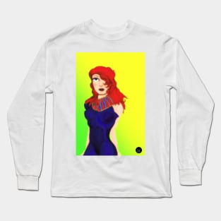 Highlight [ FEMALE Pen Drawing/ Illustration] Long Sleeve T-Shirt